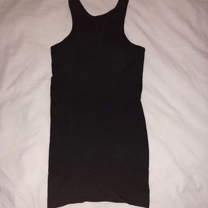 Lululemon high neck gray tank